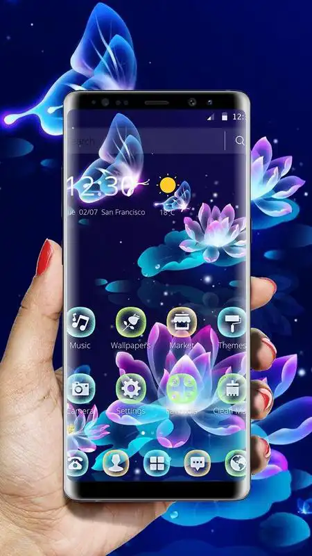 Play Neon Lotus Fluorescent Theme