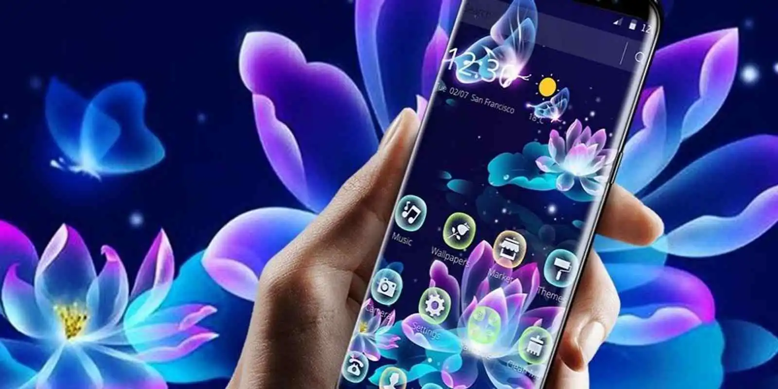 Play Neon Lotus Fluorescent Theme