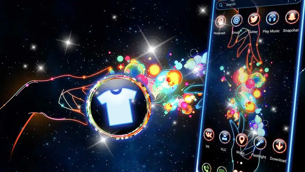 Play Neon Magical Hand Launcher The as an online game Neon Magical Hand Launcher The with UptoPlay