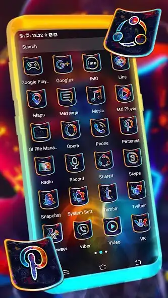 Play Neon Mask Man Launcher Theme as an online game Neon Mask Man Launcher Theme with UptoPlay