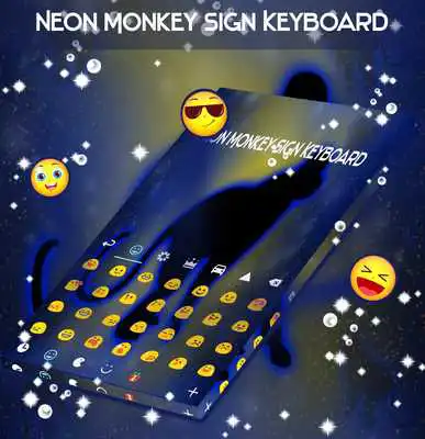 Play Neon Monkey Sign Keyboard