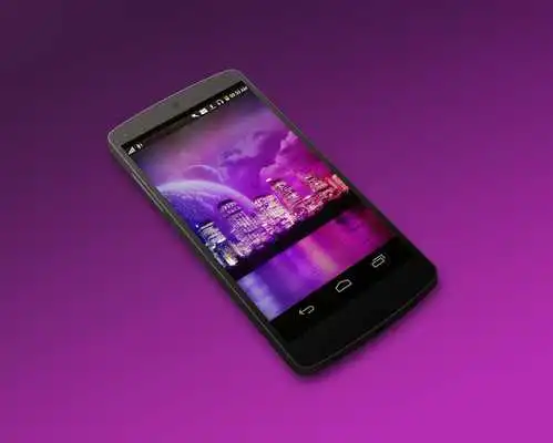 Play Neon Moon Buildings HD LWP