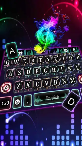 Play Neon Music Dj 2 Keyboard Theme as an online game Neon Music Dj 2 Keyboard Theme with UptoPlay
