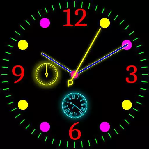 Play Neon Night Clock Live Wallpaper 2021-3D wallpaper APK