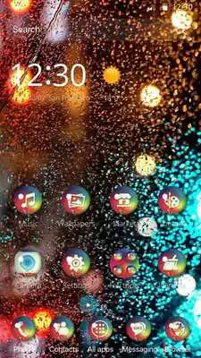 Play Neon Night Raindrop Theme Play Neon Night Raindrop Theme