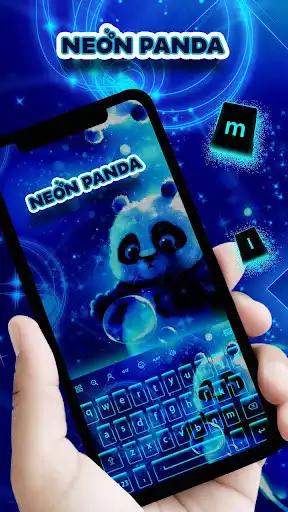 Play Neon Panda Keyboard Theme  and enjoy Neon Panda Keyboard Theme with UptoPlay