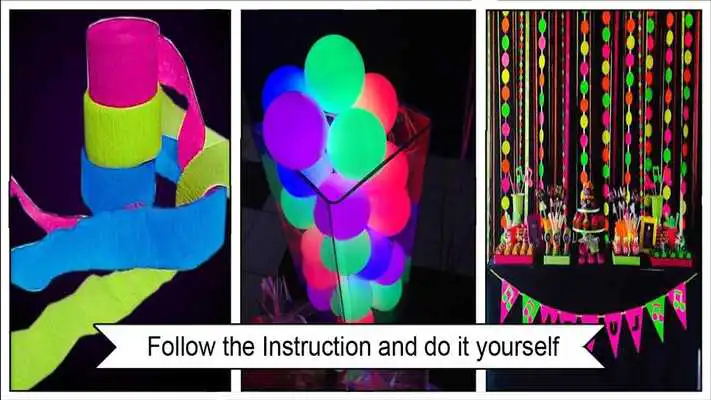 Play Neon Party Decoration Ideas