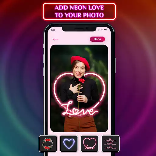 Play Neon photo editor as an online game Neon photo editor with UptoPlay