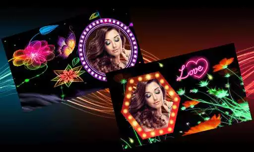Play Neon Photo Frames And Stickers as an online game Neon Photo Frames And Stickers with UptoPlay