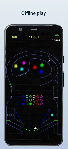Play Neon Pinball : Relaxing as an online game Neon Pinball : Relaxing with UptoPlay