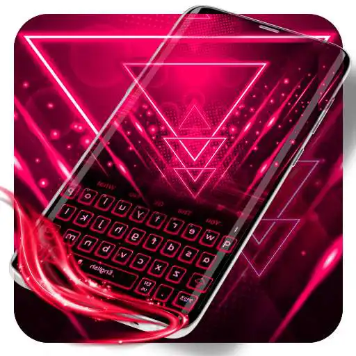 Free play online Neon Pink Keyboard APK