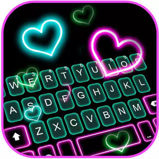 Play Neon Pop Hearts Keyboard Background APK Play Neon Pop Hearts Keyboard Background APK