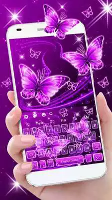 Play Neon Purple Butterfly