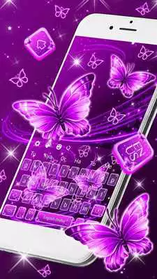 Play Neon Purple Butterfly