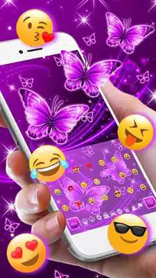 Play Neon Purple Butterfly