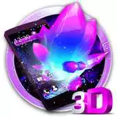 Free play online Neon Purple Crystal 3D Theme APK Free play online Neon Purple Crystal 3D Theme APK
