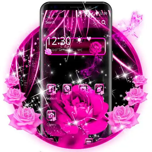 Run free android online Neon Purple Rose Theme APK Run free android online Neon Purple Rose Theme APK