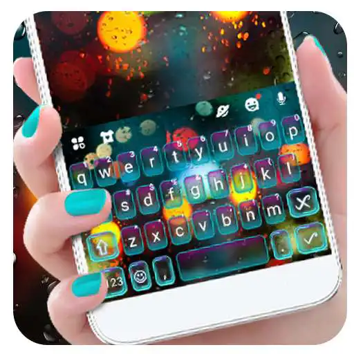 Play Neon Raindrops Keyboard Theme APK Play Neon Raindrops Keyboard Theme APK