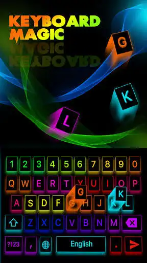 Play Neon RGB Keyboard App as an online game Neon RGB Keyboard App with UptoPlay