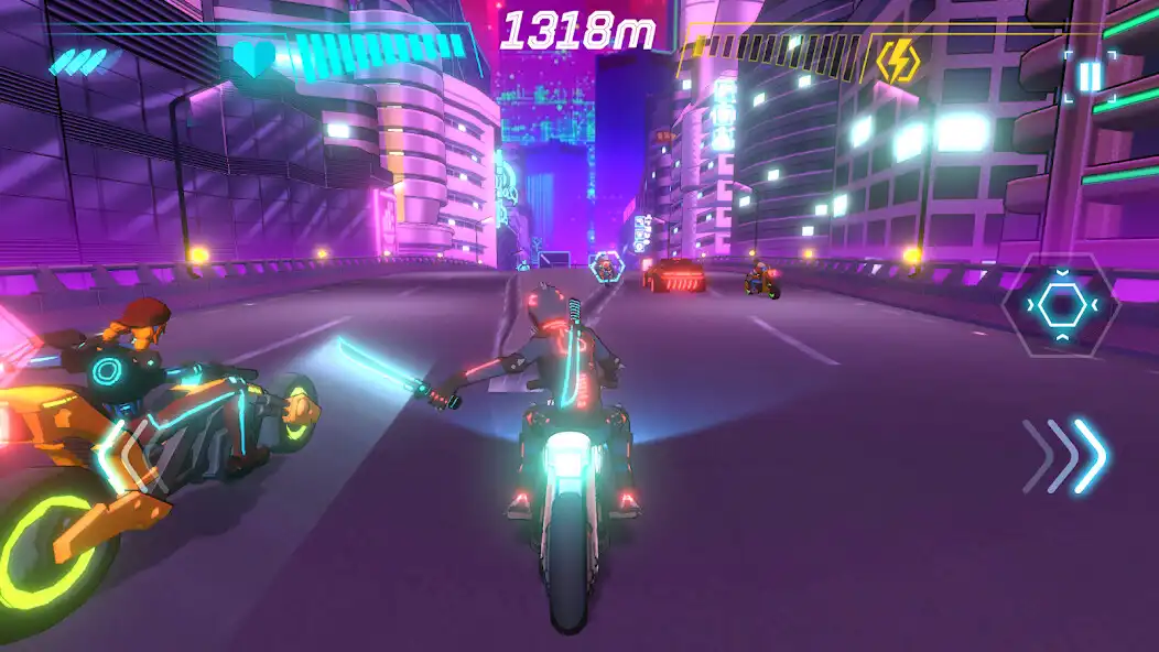 Play Neon Riders as an online game Neon Riders with UptoPlay