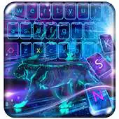 Free play online Neon Roar Tiger Keyboard Theme APK