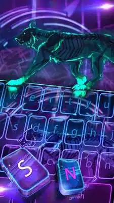 Play Neon Roar Tiger Keyboard Theme