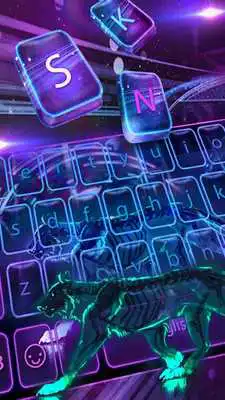 Play Neon Roar Tiger Keyboard Theme