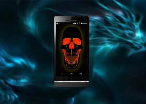 Play Neon Skull HD Live Wallpaper
