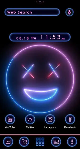 Play Neon Smile Theme +HOME  and enjoy Neon Smile Theme +HOME with UptoPlay