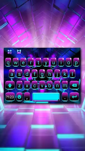 Play Neon Space Lights Keyboard Theme  and enjoy Neon Space Lights Keyboard Theme with UptoPlay