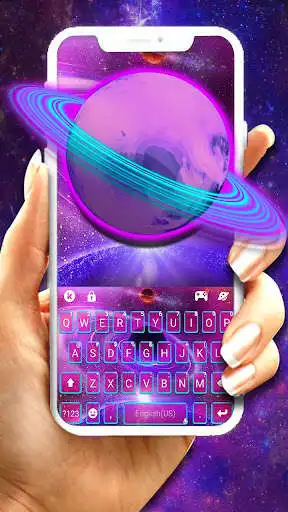 Play Neon Space Planet Keyboard Theme  and enjoy Neon Space Planet Keyboard Theme with UptoPlay