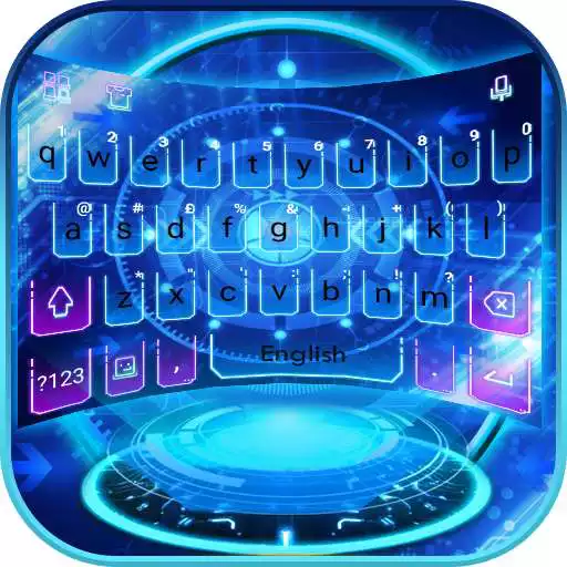 Play Neon Spaceship Keyboard Theme APK