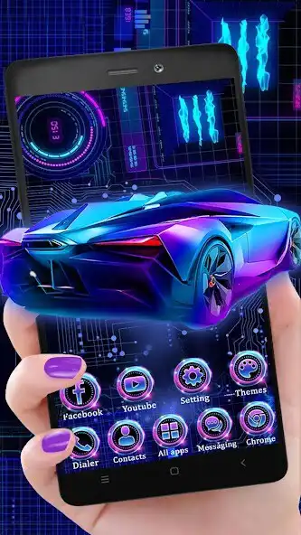 Play Neon Sports Car Themes HD Wallpapers as an online game Neon Sports Car Themes HD Wallpapers with UptoPlay