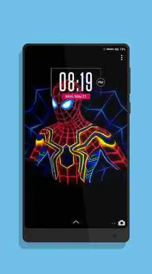 Play Neon Superheroes Wallpaper