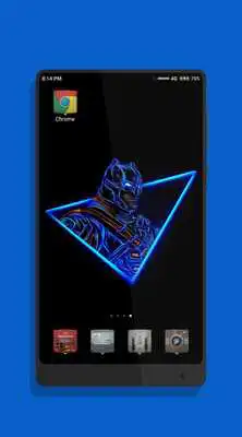 Play Neon Superheroes Wallpaper