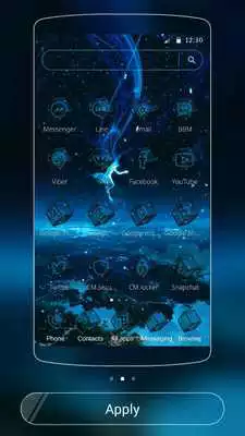 Play Neon Tech Blue Earth Theme