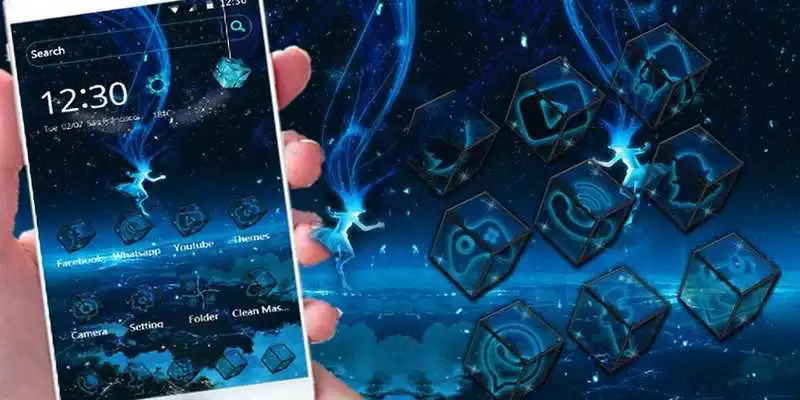 Play Neon Tech Blue Earth Theme