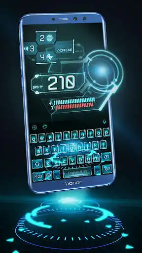 Play Neon Technology Keyboard Theme  and enjoy Neon Technology Keyboard Theme with UptoPlay