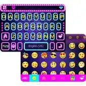 Free play online Neon Theme for Emoji ikeyboard APK
