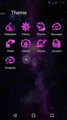 Play Neon Theme - Neon Purple Star WallpaperIcon
