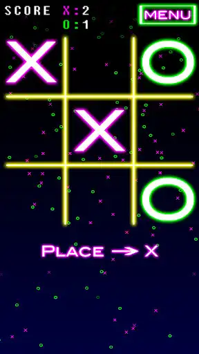 Play Neon Tic Tac Toe - لعبة اكس او as an online game Neon Tic Tac Toe - لعبة اكس او with UptoPlay