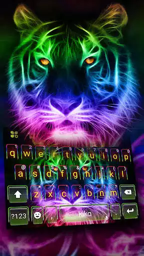 Play Neon Tiger Keyboard Theme  and enjoy Neon Tiger Keyboard Theme with UptoPlay