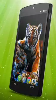 Play Neon Tiger Live Wallpaper