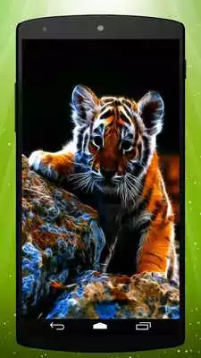 Play Neon Tiger Live Wallpaper