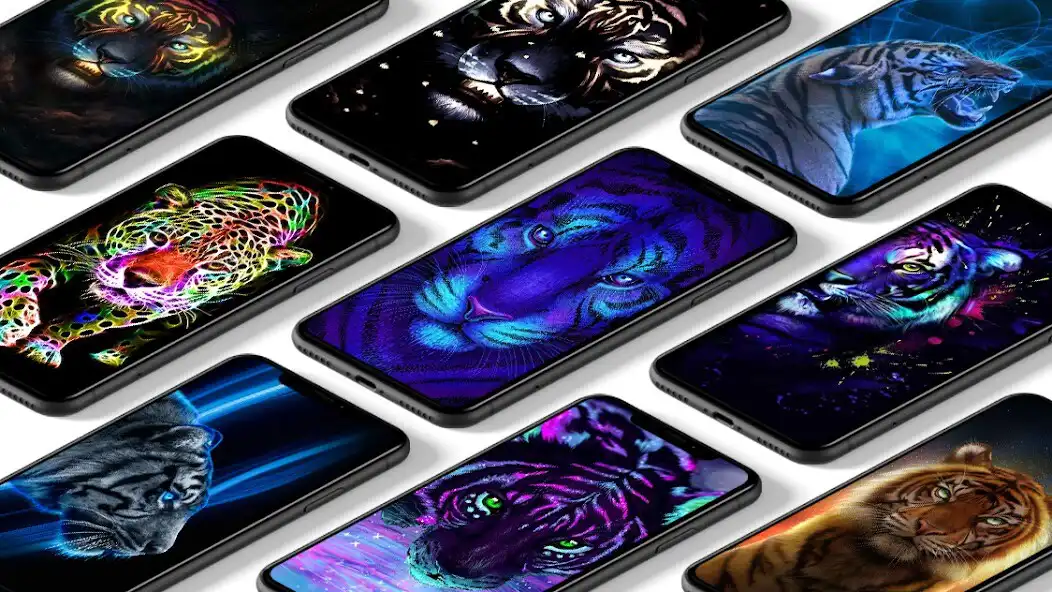 Play Neon Tiger Wallpaper  and enjoy Neon Tiger Wallpaper with UptoPlay