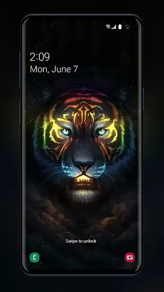 Play Neon Tiger Wallpaper as an online game Neon Tiger Wallpaper with UptoPlay
