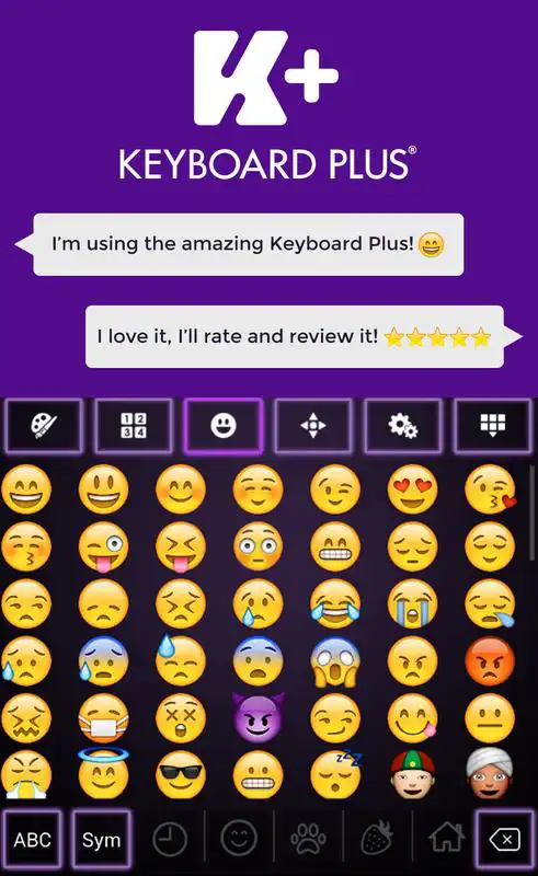 Play Neon Violet Keyboard