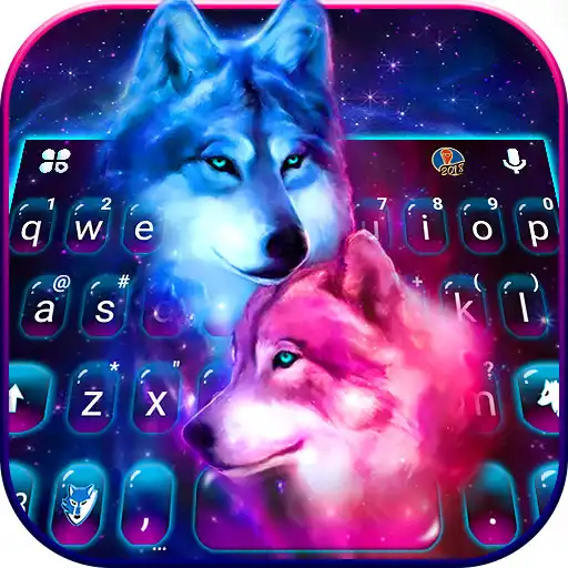 Play Neon Wolf Galaxy Keyboard Theme APK Play Neon Wolf Galaxy Keyboard Theme APK