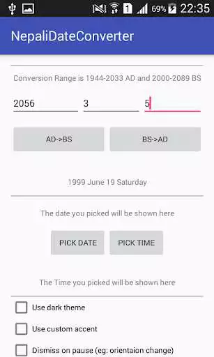 Play Nepali Date Picker  - Library as an online game Nepali Date Picker  - Library with UptoPlay