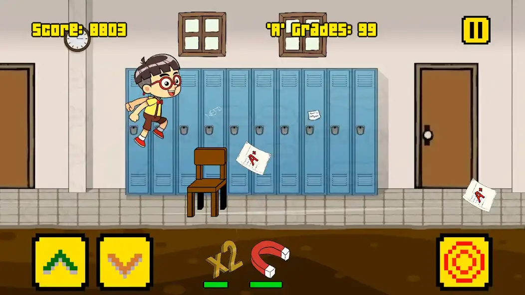 Play Nerd Run as an online game Nerd Run with UptoPlay